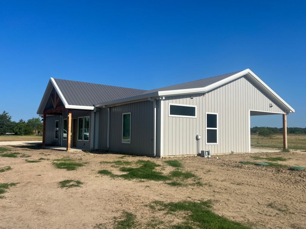 Barndominium built by 1802 Build Co., one of many projects across our North and East Texas service areas