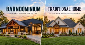 Barndominium vs house comparison by 1802 Build Co., East Texas builder